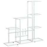 Flower Stand 94.5x25x88 cm White Metal 336113