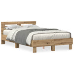Bed Frame Artisan oak 120 x 200 cm Engineered wood 3333949