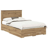 Bed Frame with Drawer with Headboard Manual Engineered Wood 3410333
