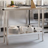 Kitchen Work Table 110x30x85 cm Stainless Steel 376452