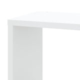 ZNTS Wall Corner Shelf White 45x45x147 cm Engineered Wood 852636