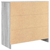 Sideboard with Drawer Grey Sonoma 80x34x76 cm Engineered Wood 861540