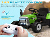 Ride On Tractor, Battery Powered Electric Car, with Detachable Trailer, Remote Control, Music T3398P348360