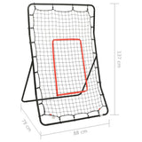 Softball Rebounder 88x79x137 cm Steel 93372
