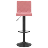 Bar Stools 2 pcs Pink Velvet 333736