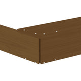 Sandbox with Seats Honey Brown Octagon Solid Wood Pine 825019