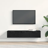Wall Cabinet Black Oak 102 x 30 x 20 cm Engineered Wood 862777