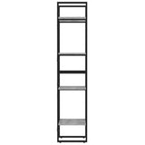 4-Tier Book Cabinet Grey Sonoma 40x30x140 cm Engineered Wood 821304