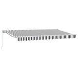 Awning Frame Anthracite and White 400 x 200 cm 3329823