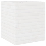Garden Planter White 40x40x46 cm Solid Wood Pine 3282400