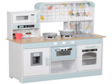 Toy Kitchen, Pretend Role Play Kitchen with Hob, Sound, Light, Coffee Machine, Ice Maker, Microwave T3398P348132