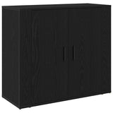 Sideboard Black Oak 80 x 33 x 70 cm Engineered Wood 862800