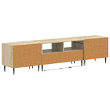 5 Piece LED TV Cabinet Sonoma Oak Engineered Wood 3416516