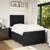 Box Spring Bed with Mattress Black 120x200 cm Velvet 3290896