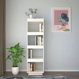 Book Cabinet/Room Divider White 40x35x135 cm Solid Pinewood 810850