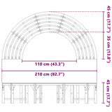 Tree Bench 4-Seater 210 x 80 x 45 cm Solid Eucalyptus Wood 4108061