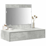 Dressing Table with Drawer Grey 83 x 40 x 70 cm Engineered Wood 865202