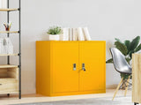 Storage Cabinet Mustard Yellow 80 x 40 x 90 cm Steel 891685