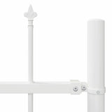 Garden Fence WOERDEN 1.7 x 0.6 m Powder-coated Steel White 42003878