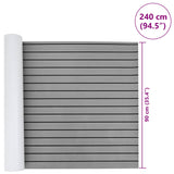Boat Mat Striped Light Grey and Black 240 x 90 cm EVA 42046767