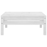 5 Piece Garden Lounge Set White Solid Pinewood 3082488