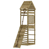 Playhouse with Climbing Wall Impregnated Wood Pine 3156921