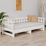 Pull-out Day Bed without Mattress White 2x cm 820772