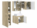 Bathroom Cabinet Set 5 pcs Sonoma Oak 50 x 14.5 x 70 cm 3407321