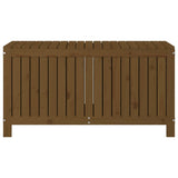 Garden Storage Box Honey Brown 121x55x64 cm Solid Wood Pine 823846