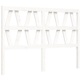 Bed Frame without Mattress White Small Double Solid Wood Pine 3192462