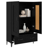 Highboard Black Oak 70 x 31 x 115 cm Engineered Wood 8009859