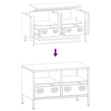 TV Cabinet Black 68x39x43.5 cm Cold-rolled Steel 851316