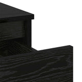 Bed Cabinet Black Oak 40 x 35 x 50 cm Engineered Wood 8004366