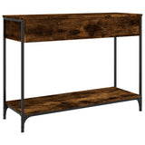 Console Table Smoked Oak 100x34.5x75 cm Engineered Wood 834172