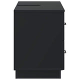 Bathroom Sink Cabinet HOORN Black 82 x 41x 56 cm 897236