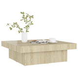 ZNTS Coffee Table Sonoma Oak 90x90x28 cm Engineered Wood 806915