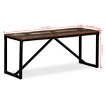 Bench Solid Reclaimed Wood 110x35x45 cm 244901