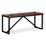 Bench Solid Reclaimed Wood 110x35x45 cm 244901