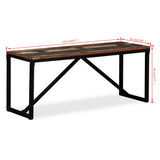 Bench Solid Reclaimed Wood 110x35x45 cm 244901