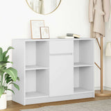 Sideboard with Drawer White 101x35x76 cm Engineered Wood 861562