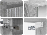 Bathroom Furniture Set 4 pcs Grey Sonoma 3407412