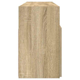 TV Cabinet with LED Lights Sonoma Oak 120x30x50 cm 804304
