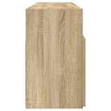 TV Cabinet with LED Lights Sonoma Oak 120x30x50 cm 804304
