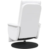 Swivel Massage Recliner Chair White 71 x 90 x 105 cm 42018592