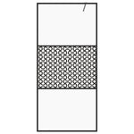 Walk-in Shower Wall with Clear ESG Glass 80x195 cm Black 151028