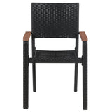 Garden Dining Set Black 3099417