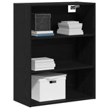 Hanging Wall Cabinet Wall-mounted Black Oak 69.5 x 32.5 x 90 cm 862794