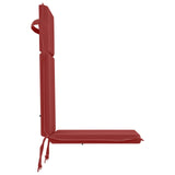 High Back Chair Cushion GEMERT 2 pcs 100% Polyester Wine Red 945771