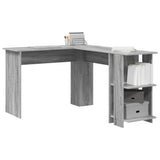Corner Desk Grey Sonoma 140 x 113.5 x 75 cm Engineered Wood 869559