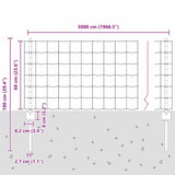 Fence and Post Green 0.6 x 50 m Steel 3336038